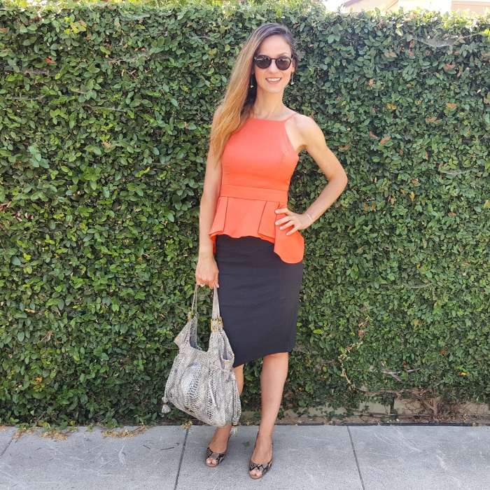 ootd_in_style LUXE Boutique Bad to the Bow, Sneakskin Pumps and Bag