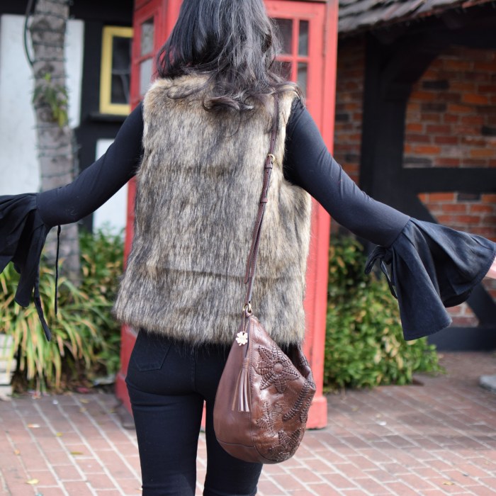 ROMWE Faux Fur Vest, J Brand Jeans, High Boots, Lucky Brand Leather Bag, Winter Style, Holidays, Winter Trends